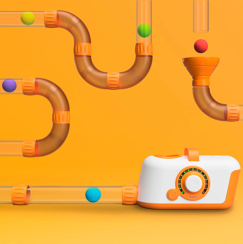 Air Toobz Interactive STEM Ball Launcher – Creative Air Tube Building Toy for Kids