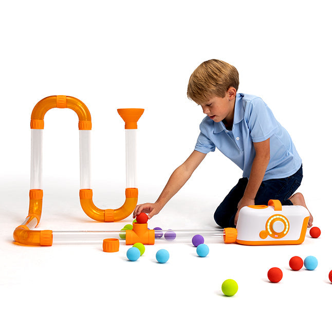 Air Toobz Interactive STEM Ball Launcher – Creative Air-Powered Building Set for Kids